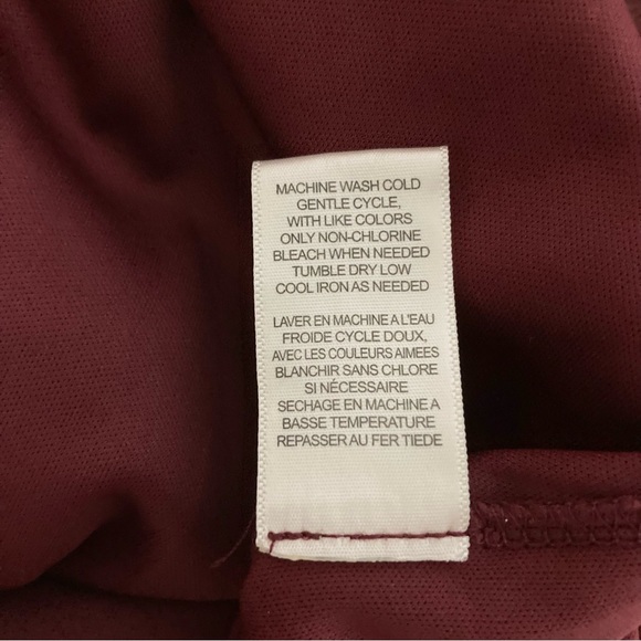 Maroon Maxi Keyhole Dress Long Sleeve Paisley Size Small S - Picture 12 of 16